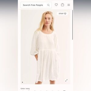 Free People Get Obsessed Babydoll Dress